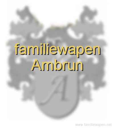 familiewapen Ambrun