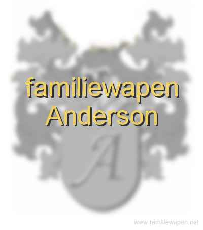 familiewapen Anderson