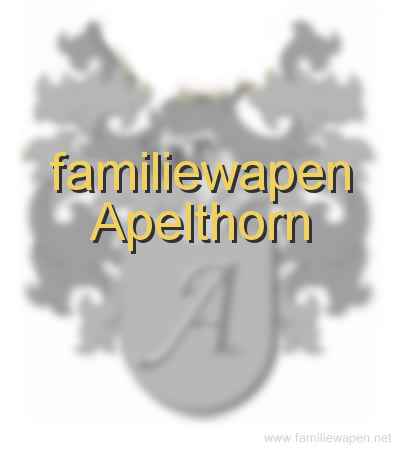 familiewapen Apelthorn