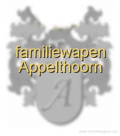 familiewapen Appelthoorn