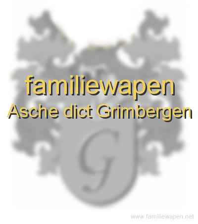 familiewapen Asche dict Grimbergen