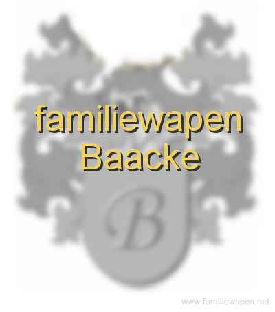 familiewapen Baacke