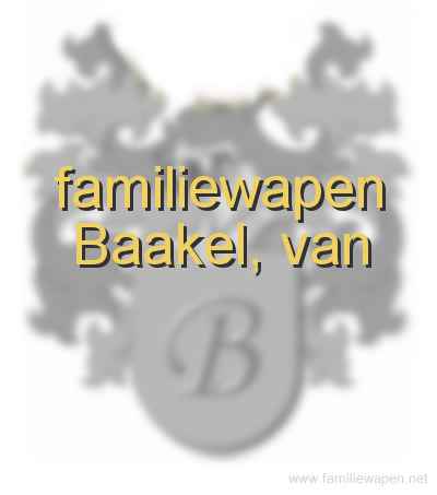 familiewapen Baakel, van