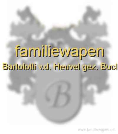 familiewapen Bartolotti v.d. Heuvel gez. Bucl