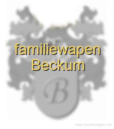 familiewapen Beckum