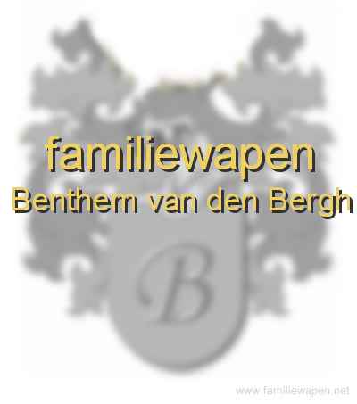 familiewapen Benthem van den Bergh