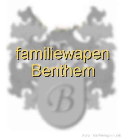 familiewapen Benthem