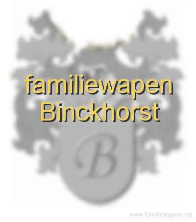 familiewapen Binckhorst