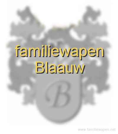 familiewapen Blaauw