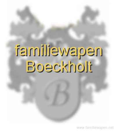 familiewapen Boeckholt