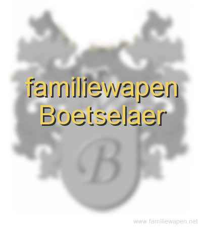 familiewapen Boetselaer