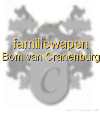 familiewapen Bom van Cranenburg