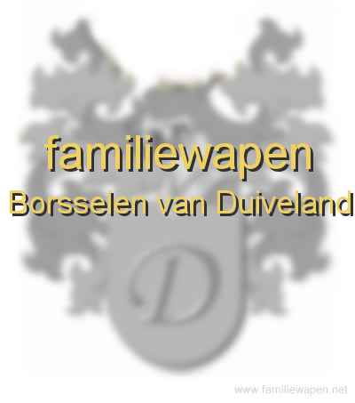 familiewapen Borsselen van Duiveland