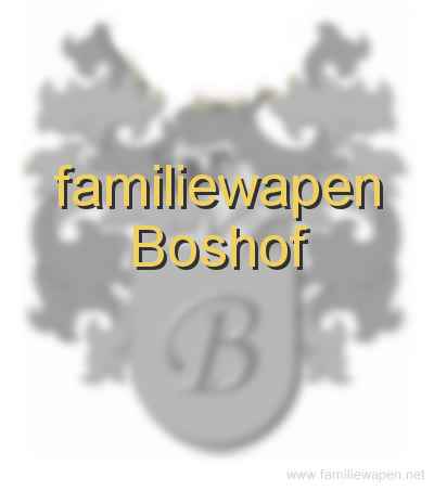 familiewapen Boshof