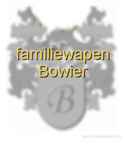 familiewapen Bowier