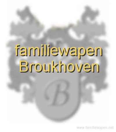 familiewapen Broukhoven