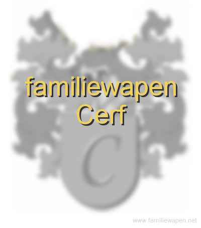 familiewapen Cerf