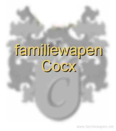 familiewapen Cocx