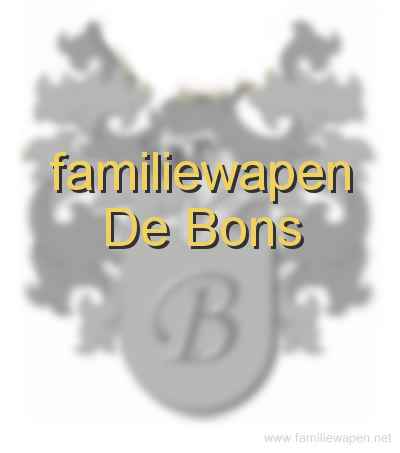 familiewapen De Bons