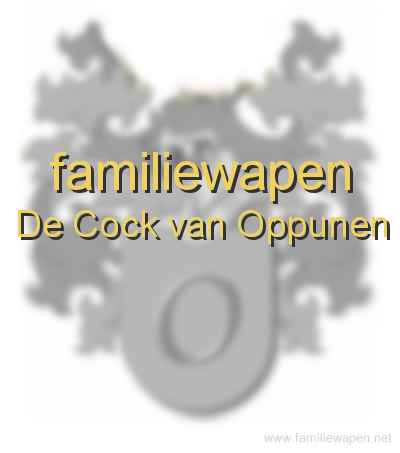 familiewapen De Cock van Oppunen