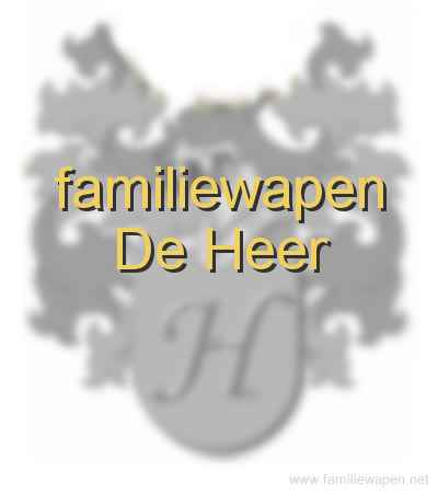 familiewapen De Heer