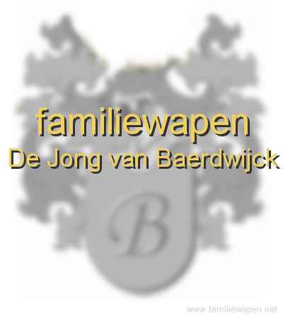 familiewapen De Jong van Baerdwijck