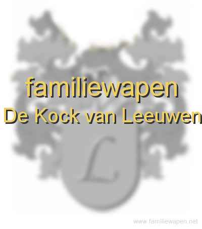 familiewapen De Kock van Leeuwen