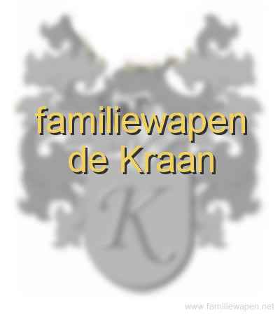 familiewapen de Kraan