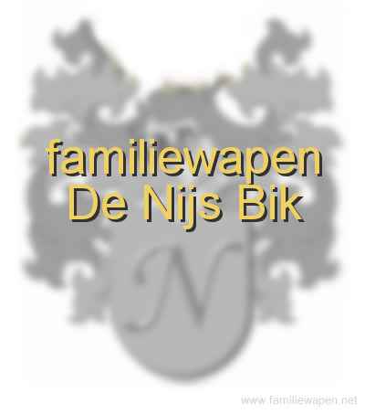 familiewapen De Nijs Bik