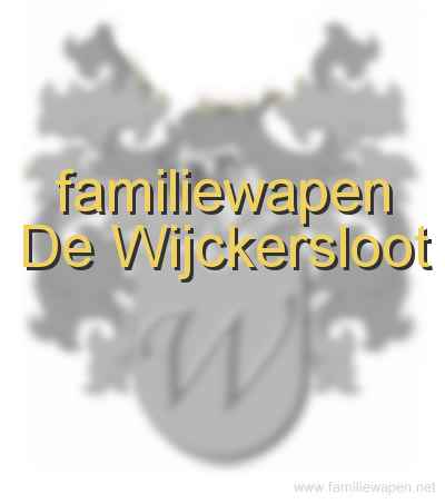 familiewapen De Wijckersloot
