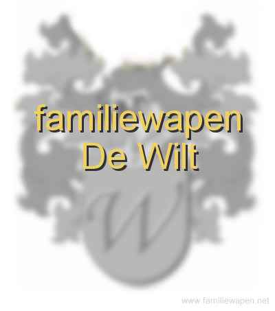 familiewapen De Wilt