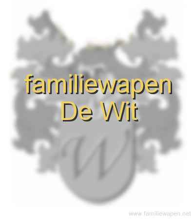 familiewapen De Wit