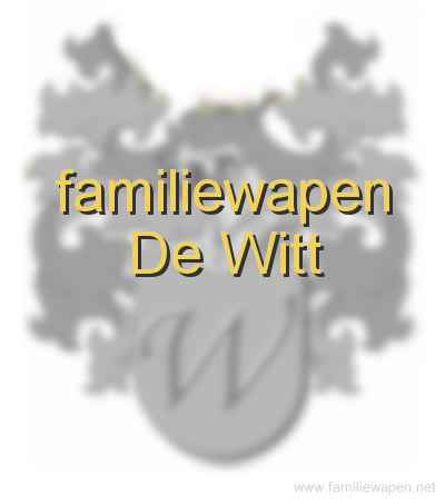 familiewapen De Witt