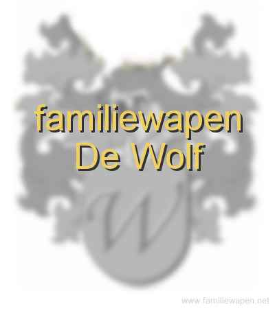 familiewapen De Wolf