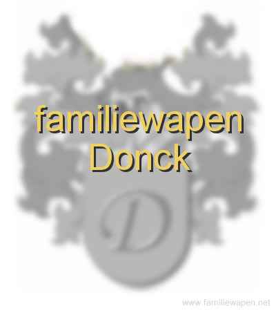 familiewapen Donck