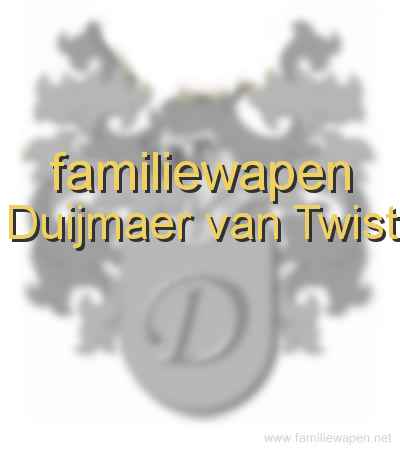 familiewapen Duijmaer van Twist