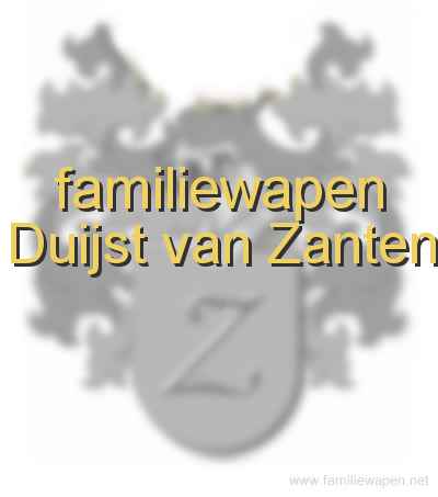 familiewapen Duijst van Zanten