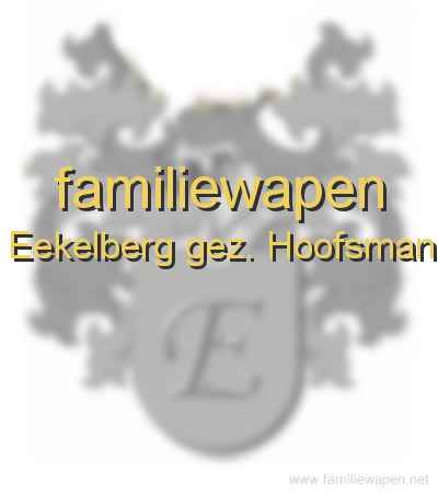 familiewapen Eekelberg gez. Hoofsman