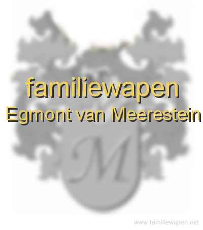 familiewapen Egmont van Meerestein