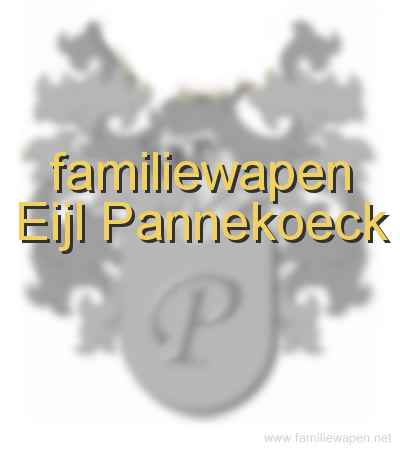 familiewapen Eijl Pannekoeck