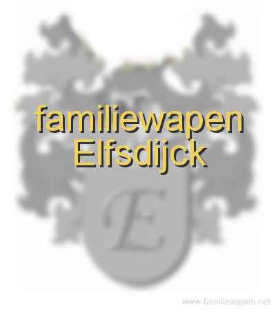 familiewapen Elfsdijck