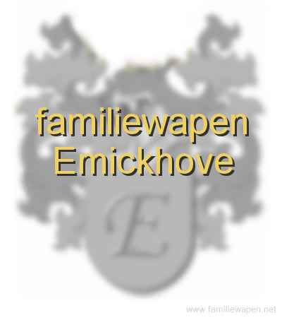 familiewapen Emickhove