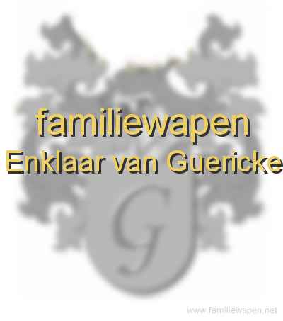 familiewapen Enklaar van Guericke