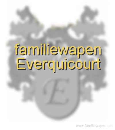 familiewapen Everquicourt