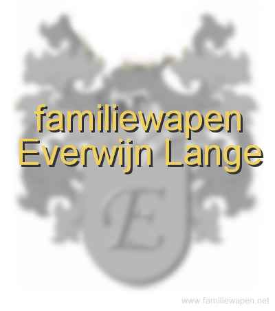 familiewapen Everwijn Lange