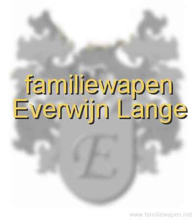 familiewapen Everwijn Lange