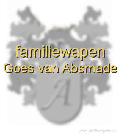 familiewapen Goes van Absmade