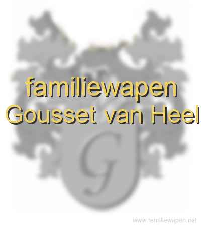 familiewapen Gousset van Heel