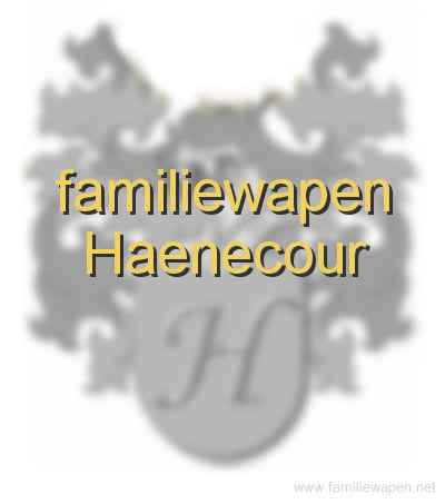 familiewapen Haenecour