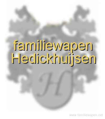 familiewapen Hedickhuijsen